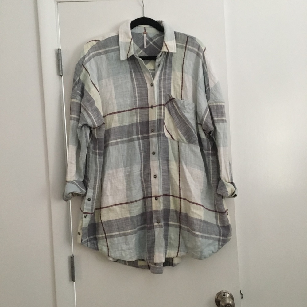free people oversized flannel